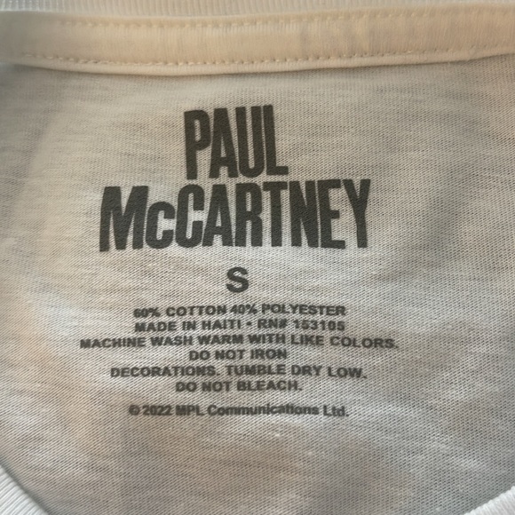 Paul McCartney Concert T Shirt - Picture 3 of 3